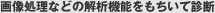 摜Ȃǂ̉͋@\Đff